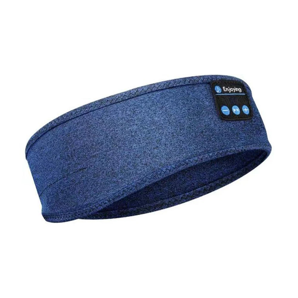 Experience Ultimate Comfort with Bluetooth-Compatible Sports Sleeping Headband - Elastic Wireless Headphones & Music Eye Mask