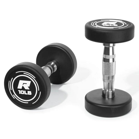 Elevate Your Workouts with Ritfit 20LB PVC-Coated Round Dumbbells - Durable, Balanced, and Noise-Reducing for Ultimate Performance