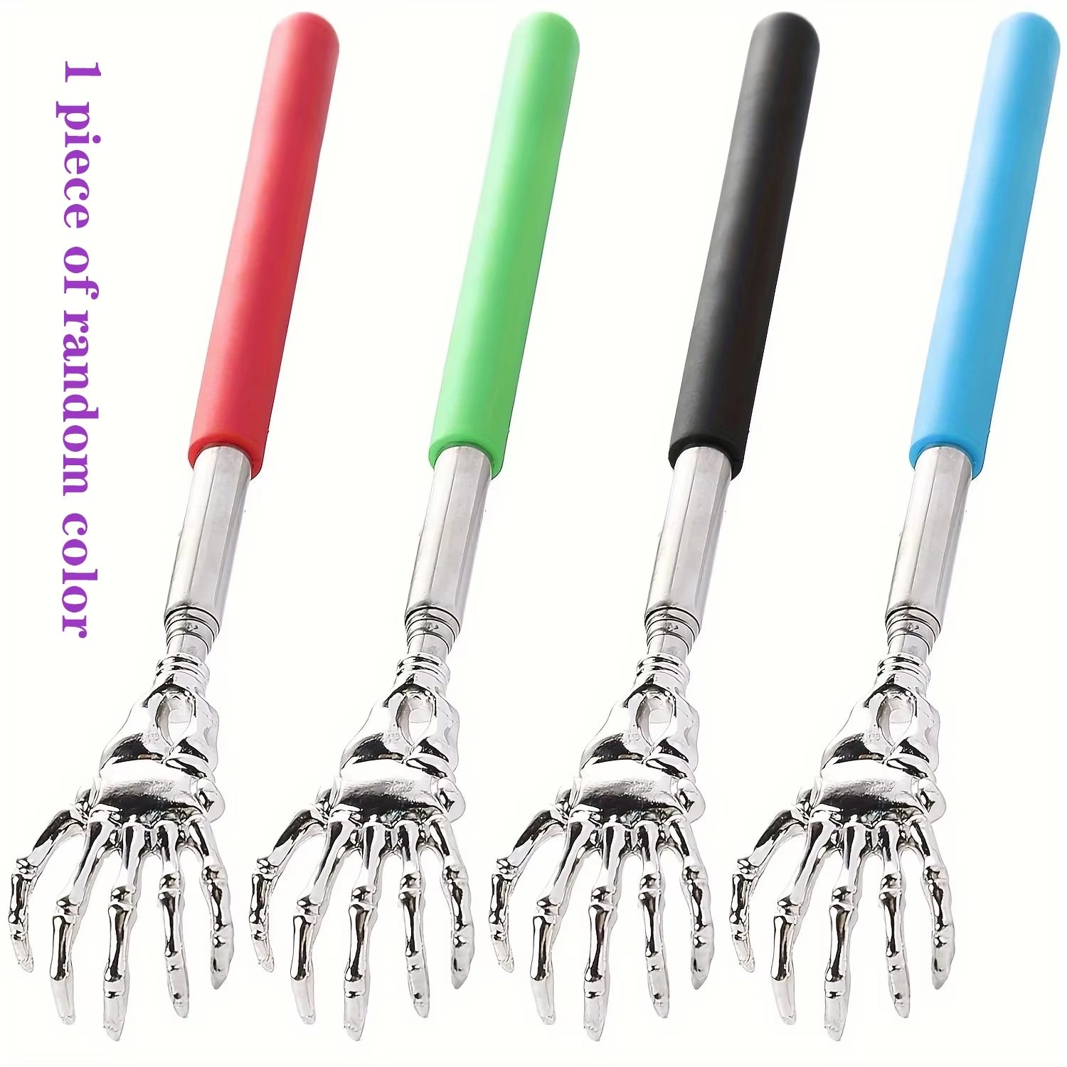 1Pc Random Color Stainless Steel Back Scratcher Telescopic Scratching Massager Extendable Itch Old Man Happy Health Products