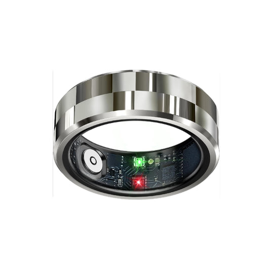 Revolutionary Smart Ring Health Tracker - Your Ultimate Sleep and Fitness Companion with Heart Rate Monitoring, Waterproof Design, and Hands-Free Air Gestures in Stylish Silver